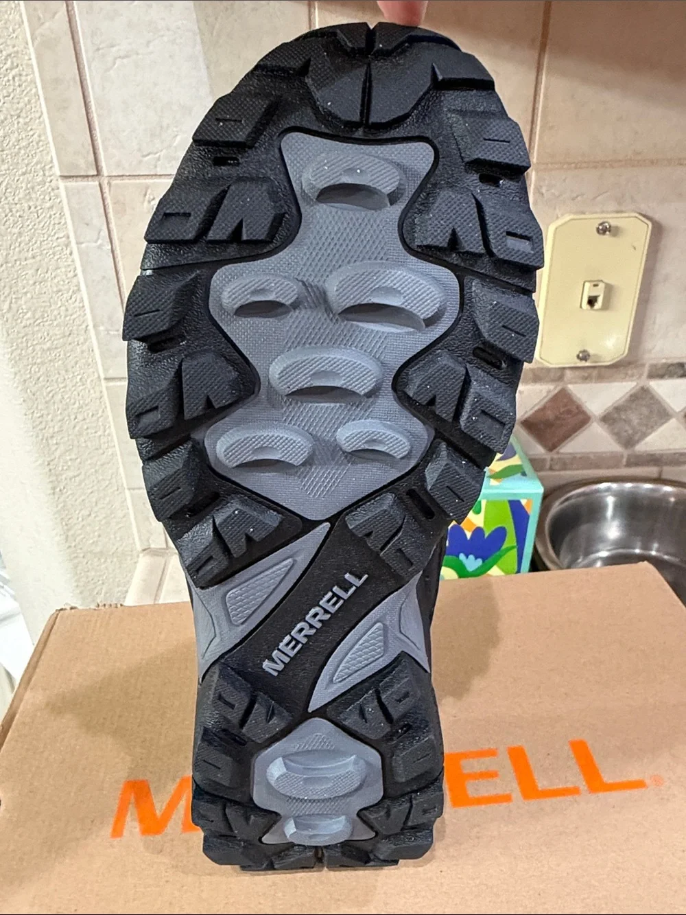 Merrell Men's Black Mid-Height Trail Hiking Boots